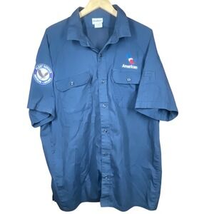 American Airlines Fleet Service Work Shirt Short Sleeve Mens 2XL WearGuard 9566